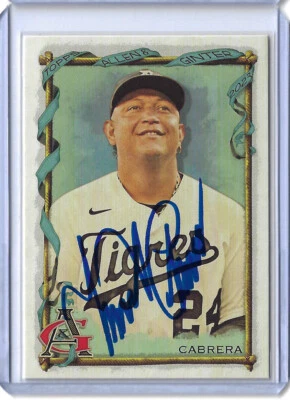 Miguel Cabrera Autographed 2023 Topps Allen and Ginter Card 139 - Image 1 of 2