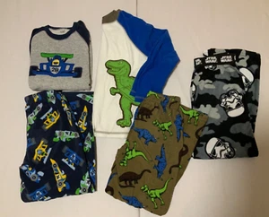 BOYS 2 PC PAJAMA FLEECE SETS PJS CARTERS 7 STAR WARS DINOSAURS RACECAR - Picture 1 of 7