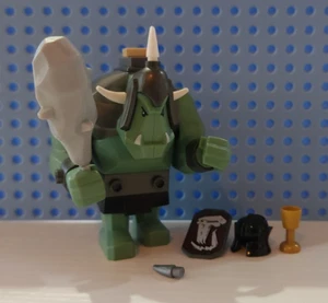 LEGO Troll Minifigure, Castle Fantasy Era, CAS376, Set 852293 & 7048, Mint Green - Picture 1 of 13