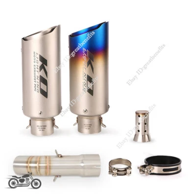 Deslizable para Yamaha FZ8 FZ8N tubo de escape enlace medio 250 mm punta silenciador DB Killer Foto 1 de 4