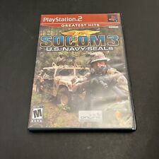 SOCOM 3: U.S. Navy SEALs Greatest Hits (Sony PlayStation 2, 2005) - Not Complete