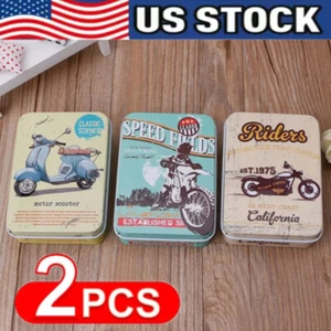 Cartoon Metal Tin Box Container Blank Portable Small Storage Container Case Gift - Picture 1 of 15