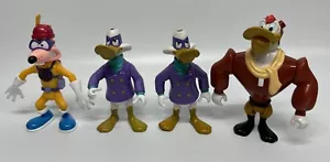 Vintage 1991 Disney Darkwing Duck Megavolt Launchpad Action Figure Toys Lot of 4 - Picture 1 of 10