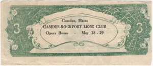 Tap Dancing Chorus Camden/Rockport Maine Lions Club College Inn Handbill - Imagen 1 de 2