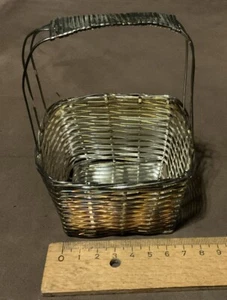 Deko-Körbchen Metall versilbert - Bild 1 von 7