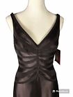 JS Collection Maxi Dress Gown Women's Size 8 Sleeveless Brown Silky Low Back NEW