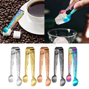 Ice Tongs Mini Sugar Tongs Reusable Washable Ice Cube Clip for Coffee Bars - Picture 1 of 19