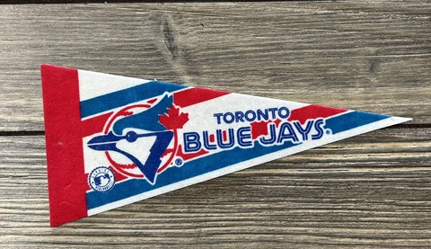 Vintage Toronto Blue Jays Baseball Pennant Flag 8 7/8” Cover