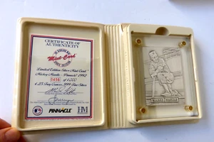 Highland Mint Mickey Mantle Matched Set Silver & Bronze Cards Pinnacle COA - Picture 1 of 9