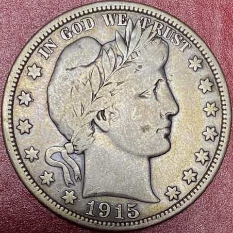 1915-D BARBER HALF Cover