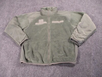 Military Fleece Jacket Men's Medium Green Full Zip Polartec Polyester ** - Image 1 of 4