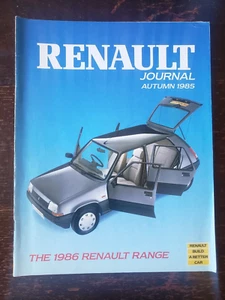 RENAULT JOURNAL BROCHURE UK AUTUMN 1985, Espace, 5, 25, etc - Picture 1 of 9