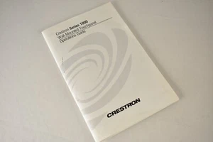 Original Crestron CT-1000 & LC-1000 In-Wall Touch Panel Operations Guide Manual - Picture 1 of 2