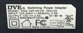 NEW Authentic DVE AC Adapter For USB Charging Mini Digital Audio Converters