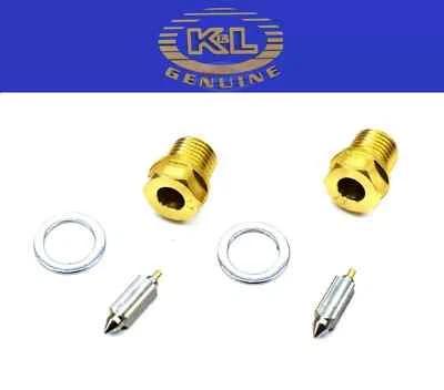 x2 Válvula de flotador de carburador 74 75 76 CB 200 T asiento de aguja de carburador (ver notas) Foto 1 de 4