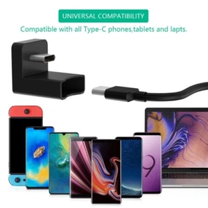 90 Degree USB C Adapter 10Gbps USB C Male to USB C Female Right Angle Connector - Zdjęcie 1 z 8