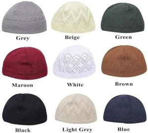 Skull Cap Islamic  Cotton cap Multiple colors availablity soft - Picture 1 of 9