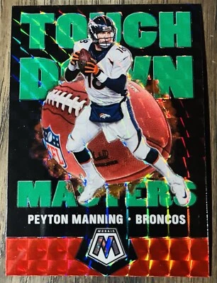Peyton Manning 2020 Panini Mosaic #TM10 Touchdown Masters Green Prizm - Image 1 of 2