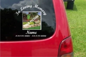 Custom In Loving Memory Decal Your Own Photography - Picture 1 of 2