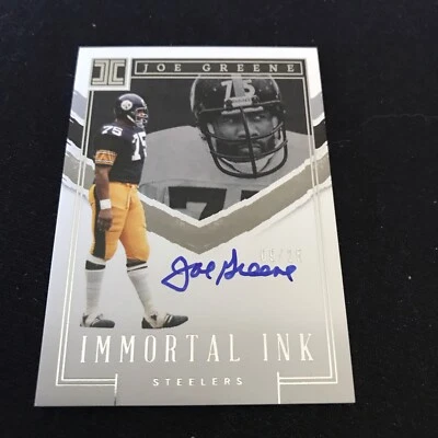 2023 Impeccable Joe Greene Immortal Ink Auto Autograph #9/25 Steelers - Image 1 of 2