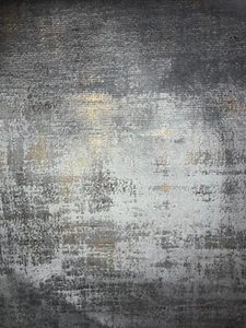 8mx1.45m wide of grey and gold mole skin upholstery fabric - Picture 1 of 4