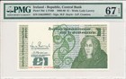 Banque centrale Irlande 1 livre 1989 PMG 67EPQ