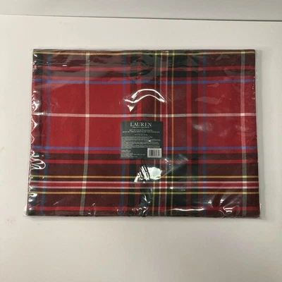Lauren Ralph Lauren set of four placemats Christmas plaid - Image 1 of 4