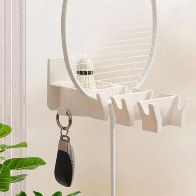 MARKENLOS Badminton Racket Storage Rack Pingpong Paddle Display Halter Wall Mount