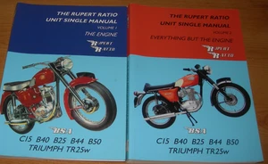 Rupert Ratio Unit Singles Manuals volume 1/2 Singed copies very rare c15 b40 b25 - Picture 1 of 4
