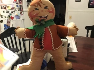 1982 Vintage Annalee Mobilitee Puppe Filz Lebkuchenmann Original Etikett 20 Zoll - Bild 1 von 2