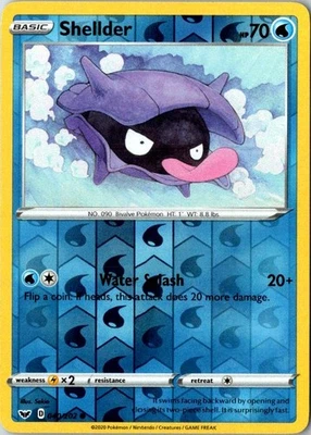 Shellder Common SWSH01: Sword & Shield Base Set 040/202 NM - Image 1 of 2