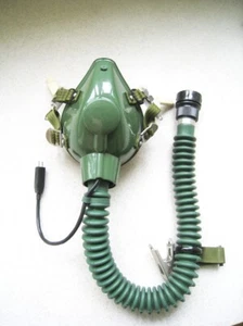 Luftwaffe Sauerstoffmaske Mikrofon Pilot Flight 0125 - Bild 1 von 4