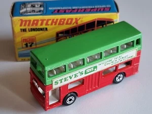 Matchbox No. 17 London Bus – Steve’s Toys – Superfast Boxed The Londoner - Imagen 1 de 10