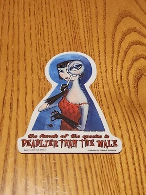 Archaic Smile The Female Of The Species Is Deadlier Than the Male Sticker Decal