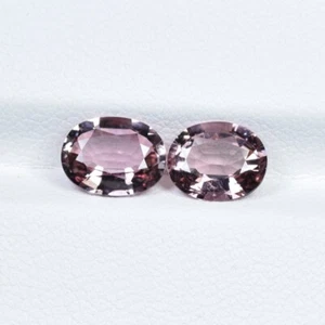 2,58 ct TOP LUSTER ROSA MELOCOTÓN/TURMALINA NATURAL - ¡Video de gemas ovaladas de 2 piezas!! - Imagen 1 de 3