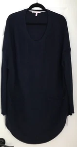 Victoria’s Secret Tunika-Pulloverkleid dunkelblau Rippstrick M neu mit Etikett - Bild 1 von 6