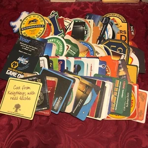 BREWERIANA - COLLECTION OF 100 DIFFERENT BEER MATS - LOT100 - T63 - Picture 1 of 5