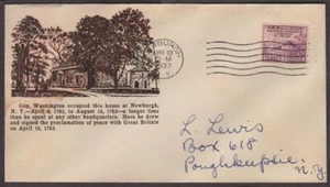 1933 NEWBURGH Washington Sc 727-37 Alfred C. Horn cachet - Picture 1 of 1