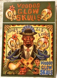 VOODOO GLOW SKULLS - BAILE DE LOS LOCOS - PROMO STICKER POSTCARD - 1997 - Picture 1 of 2