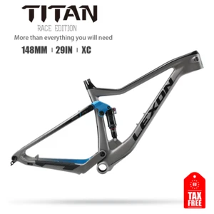 29 inch Carbon MTB Frame Inner Cable Suspension Bike Frame Boost XC with Shock - Picture 1 of 21