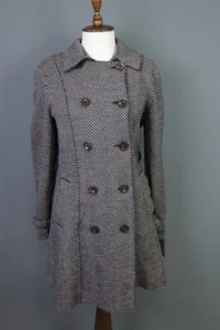WEEKEND MAX MARA Gray Wool Double Breasted Coat Jacket Size GB 10/ US8 /  I 42 - Picture 1 of 18