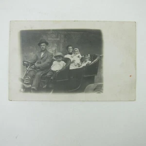 RPPC Photo Postcard Winebert Miller Susanna Niswonger Old Car Ohio Antique 1910s - Picture 1 of 12