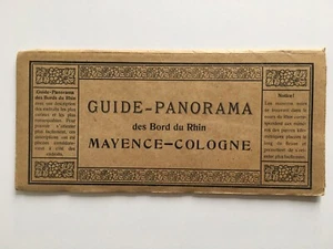 guide panorama des bords du RHIN MAYENCE COLOGNE carte relief couleurs accordéon - Imagen 1 de 8