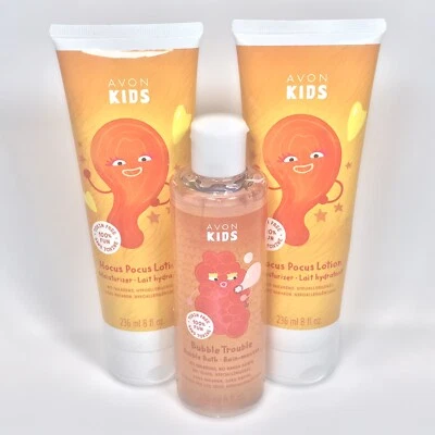 Avon Kids (2) Hocus Pocus Lotion Moisturizer & (1) Bubble Trouble Bubble Bath - Image 1 of 4