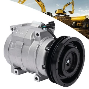 For Excavator Caterpillar 320C/320D A/C AC Compressor 176-1895 201-3837 231-6984 - Picture 1 of 12
