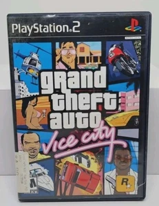 Grand Theft Auto: Vice City (Sony PlayStation 2, 2002) GTA PS2 Etiqueta Negra CIB - Imagen 1 de 13
