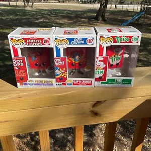 Funko Pop Ad Icons Essen Müsli Set Menge 3 Figur Trix Fruit Loops Cap N Crunch - Bild 1 von 8