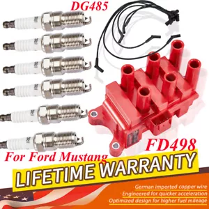 Ignition Coil & Spark Plug Wires Kit For 2001-2007 Ford F150 Taurus 3.0L FD498 - Picture 1 of 22