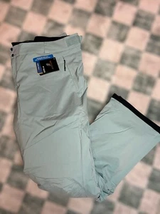 NWT! Columbia Women's 2X Titanium Snow Pants Backslope III Insulated Aqua Blue - Picture 1 of 24