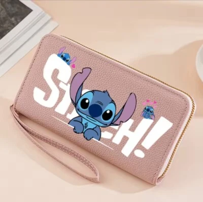 Carteira de pulso feminina "Stitch" com zíper completo - Imagem 1 de 4